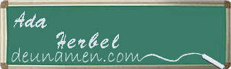 Ada Herbel Visitenkarte